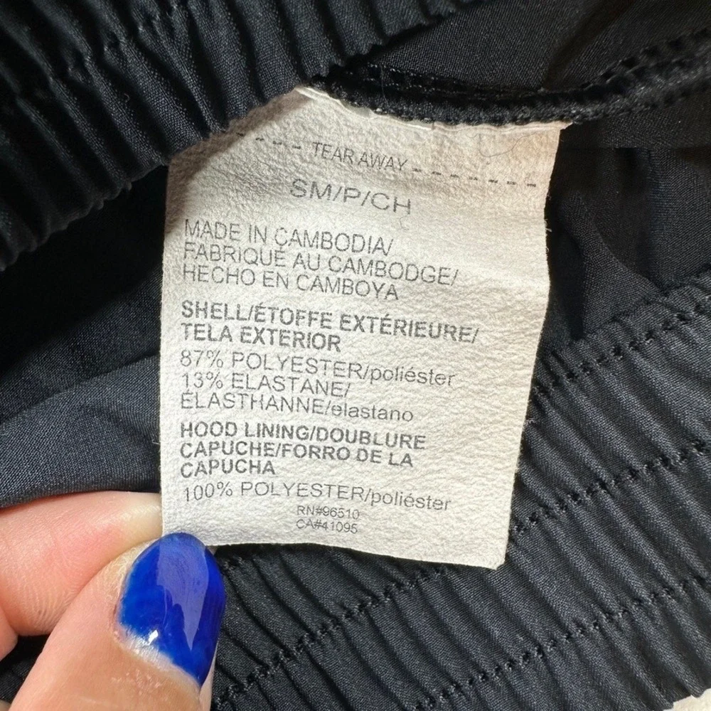 Under Armour Colorblock Hooded Anorak Jacket Pullover Pocket Blue‎ Black Small